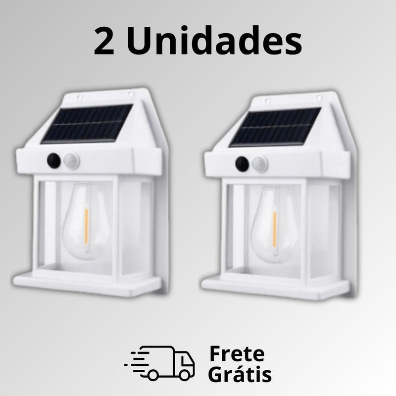 Luminária Solar Recarregável com Sensor de Movimento